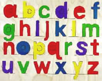 Lower Case Alpha-Board